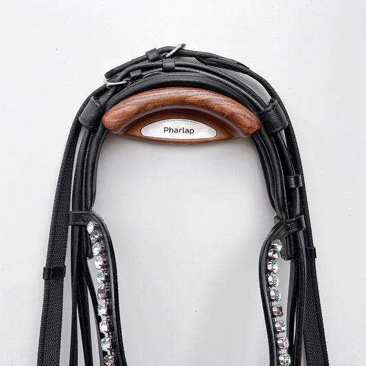 Personalisierter Trensenhalter aus Holz