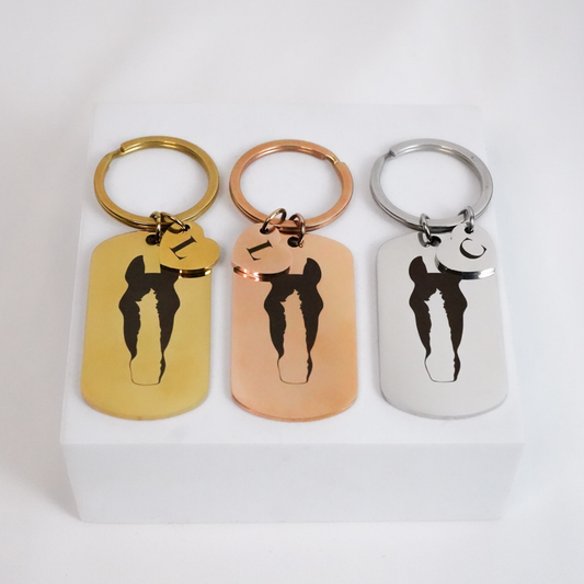 Schlüsselanhänger mit individuellem Pferdekopf