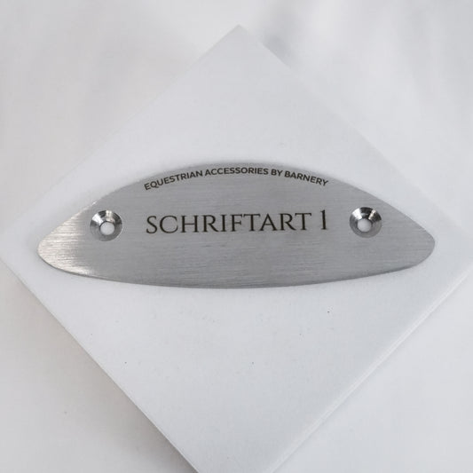 Personalisiertes Gegenstück (Boxenschild)