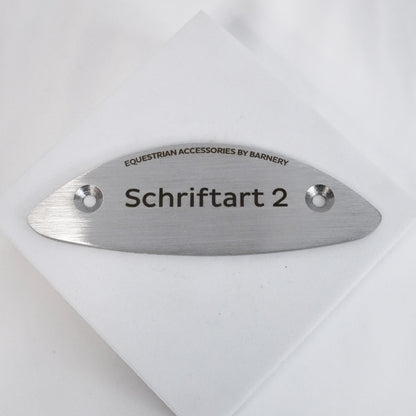 Personalisiertes Gegenstück (Boxenschild)