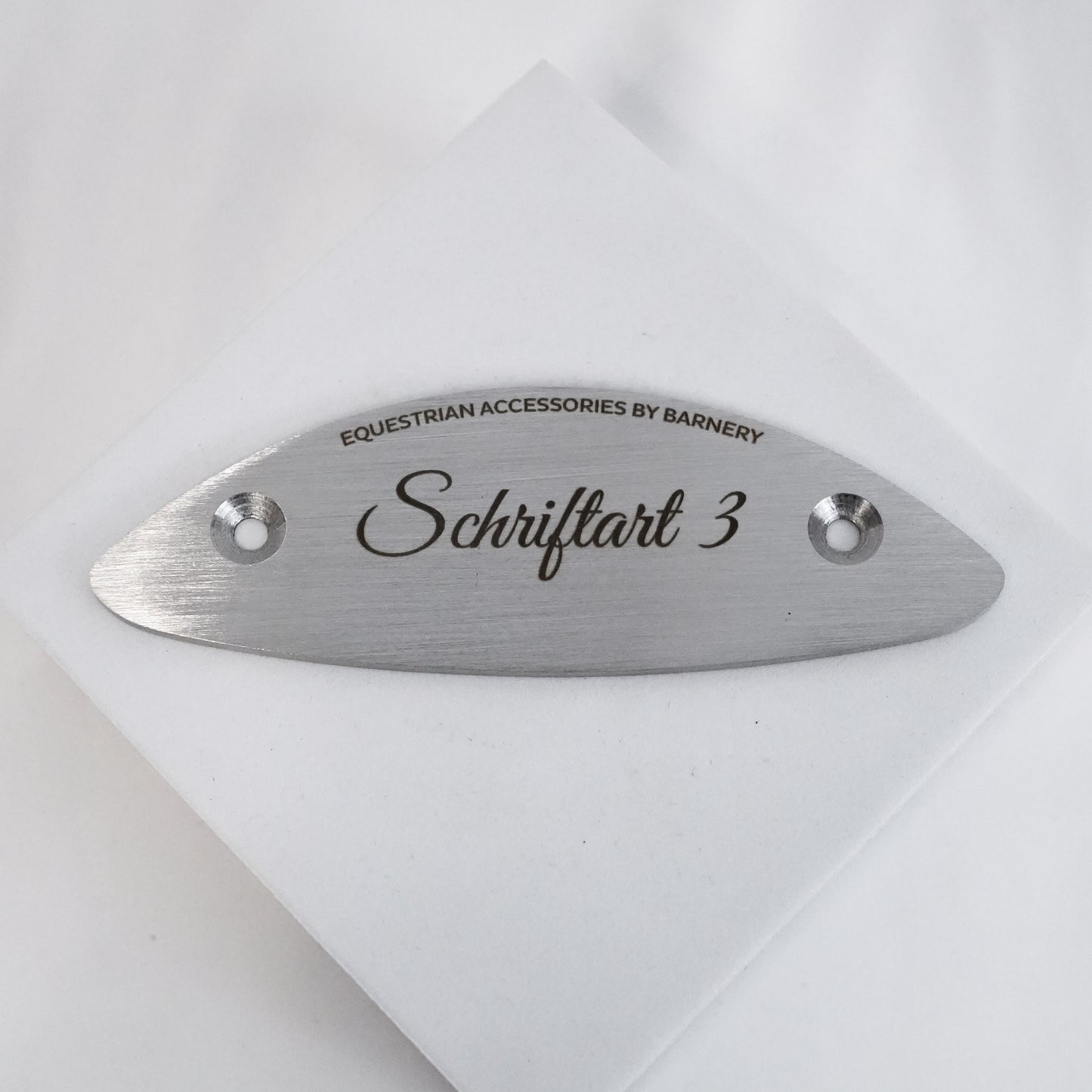 Personalisiertes Gegenstück (Boxenschild)